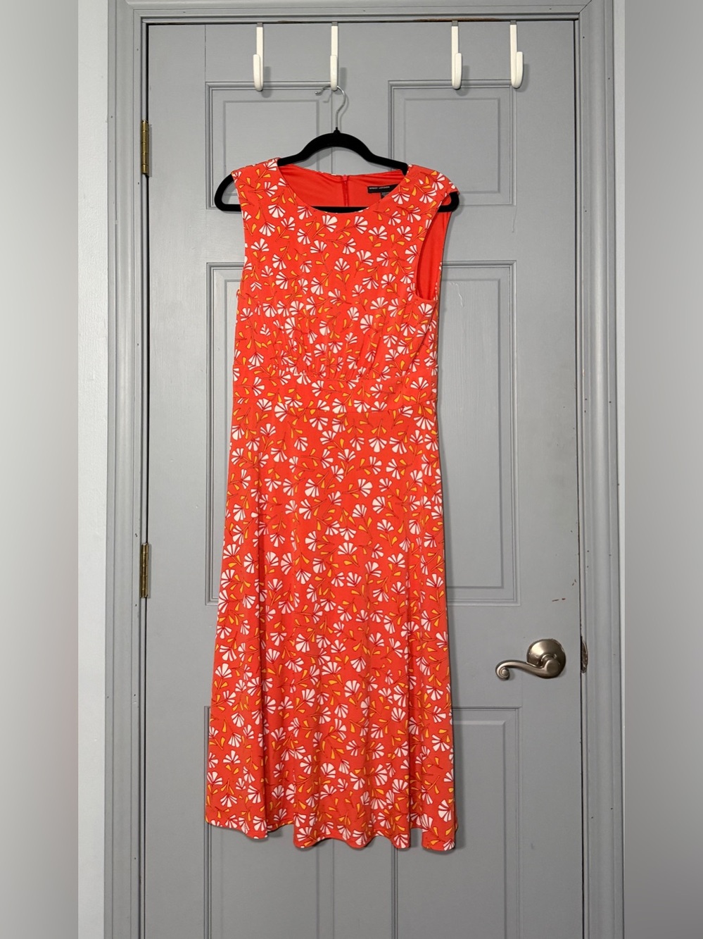 Maggy London Coral Floral Maxi Dress